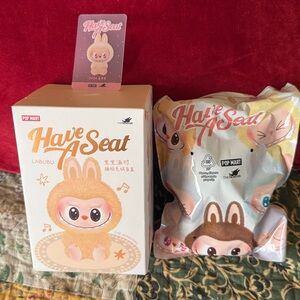 Labubu Have a Seat Plush Pendant - Confirmed Dada